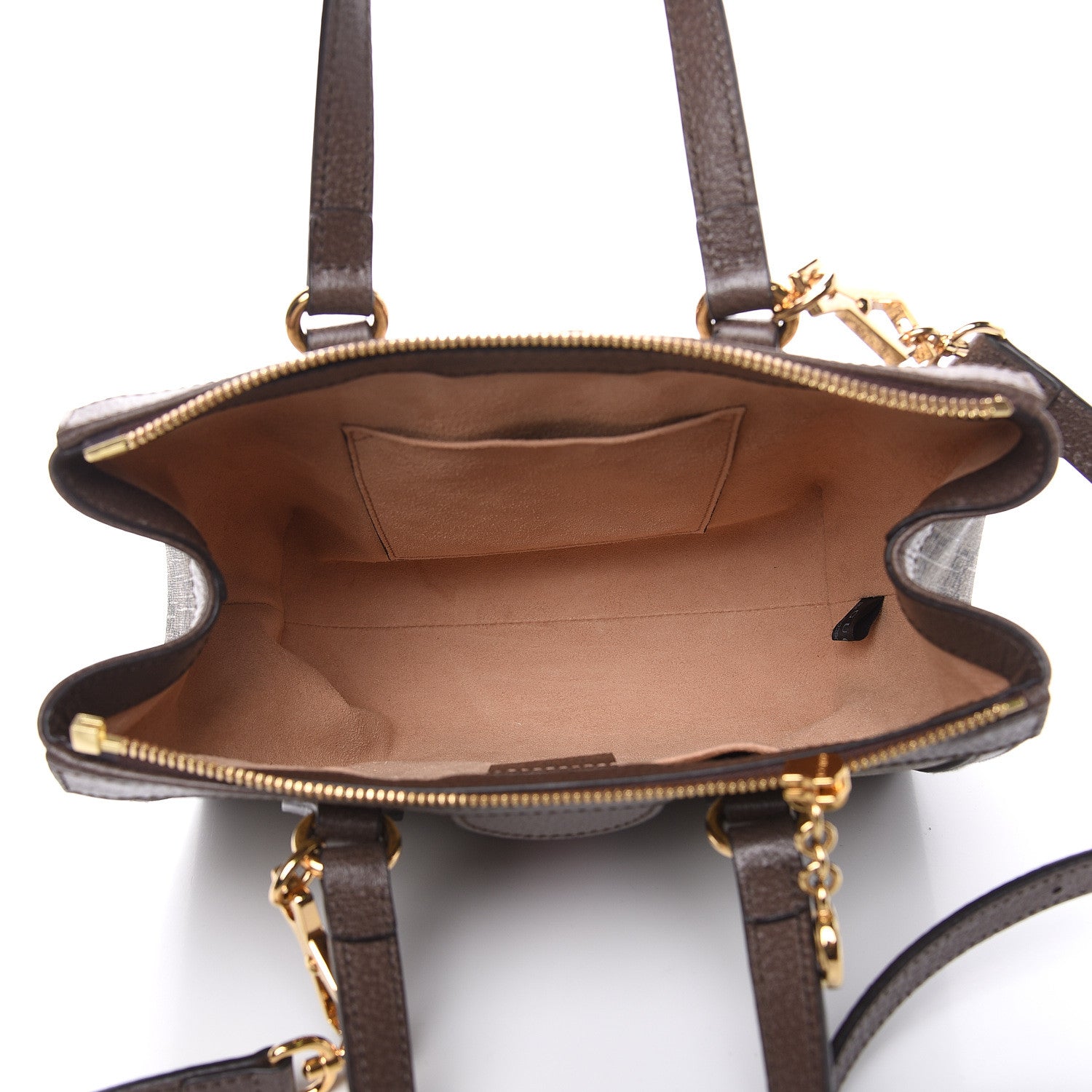 Gucci GG Supreme Monogram Small Ophidia Tote Bag Brown 5 of 9