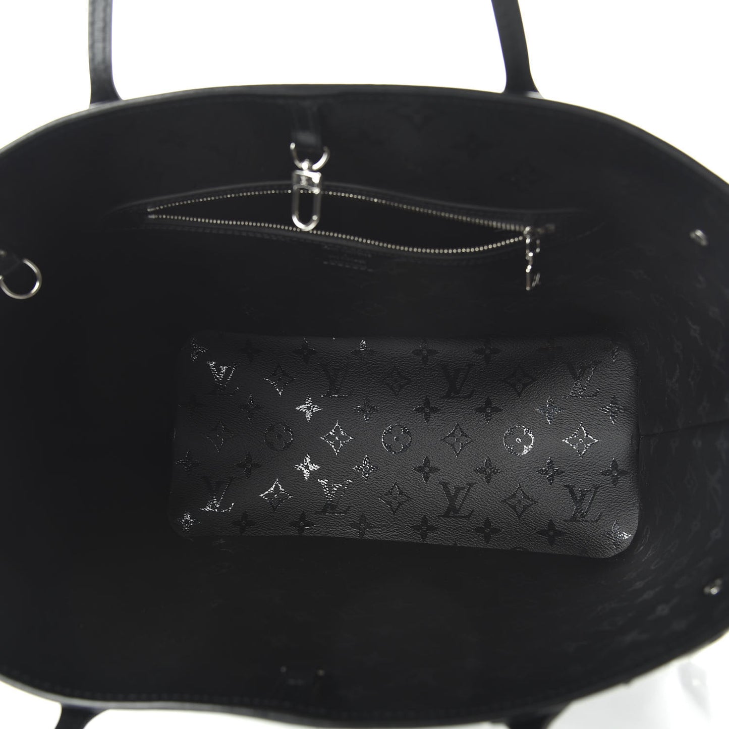 X UF Tufted Monogram Neverfull MM Black White