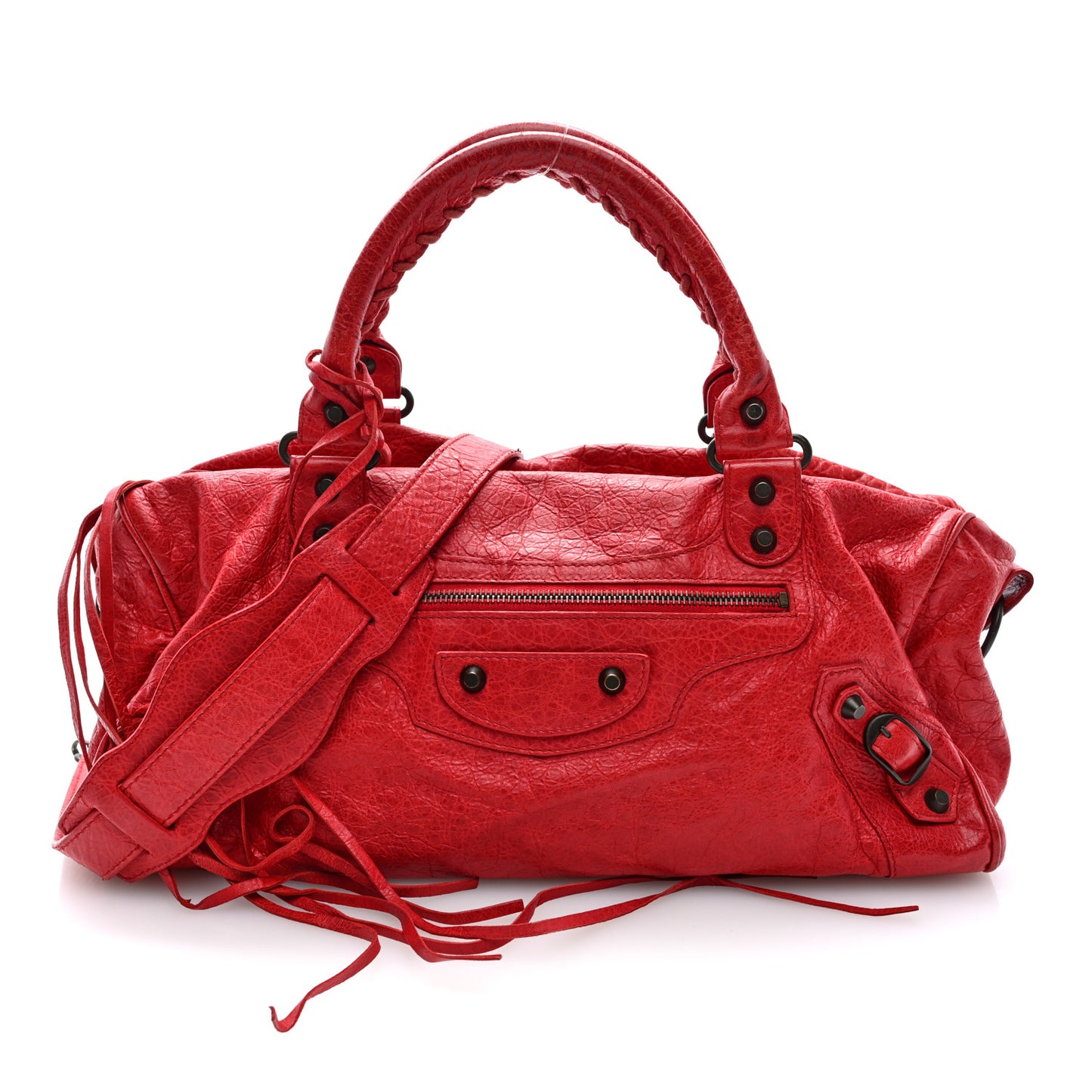Agneau Classic Hardware Twiggy Rouge Coquelicot