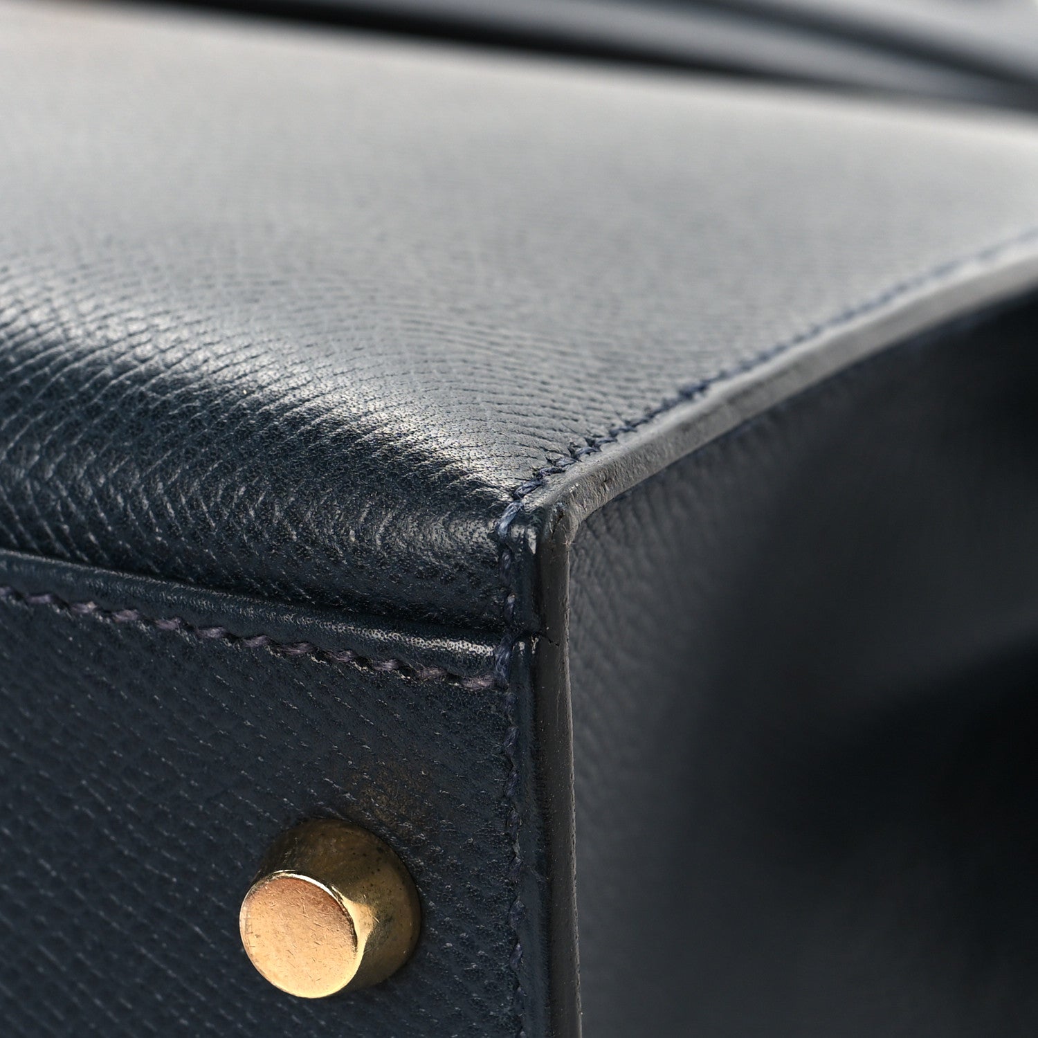 Hermes Courchevel Kelly Sellier 32 Bleu Marine 10 of 13