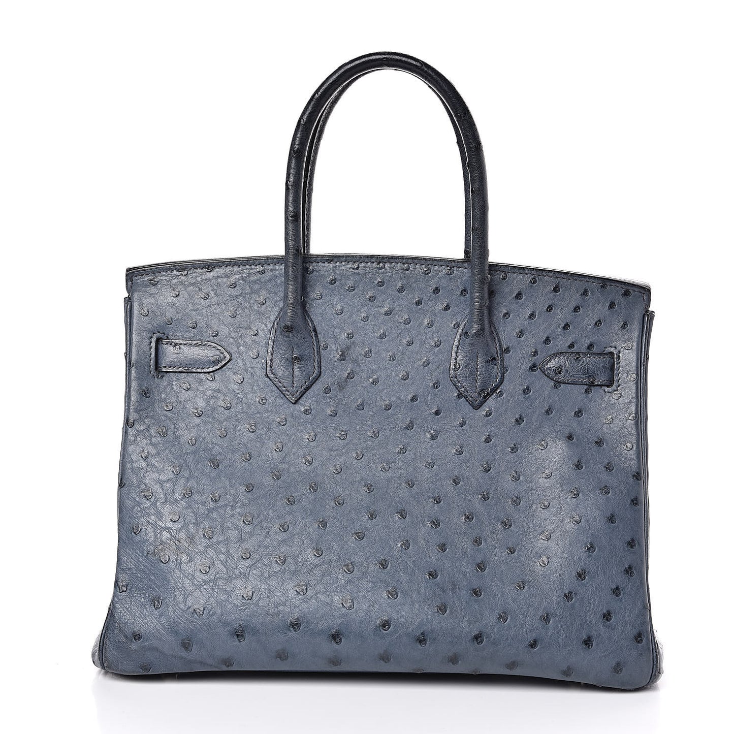 Ostrich Birkin 30 Bleu Roi