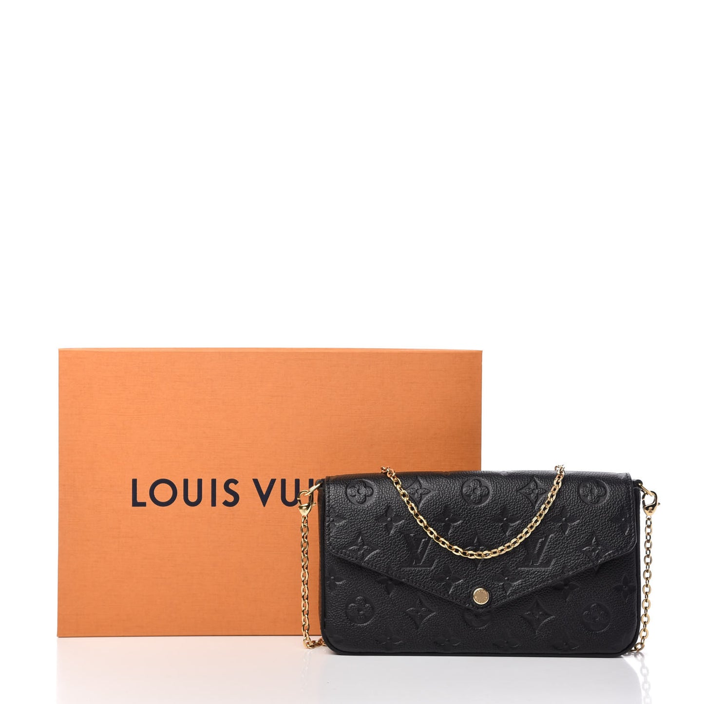 Empreinte Pochette Felicie Chain Wallet Black