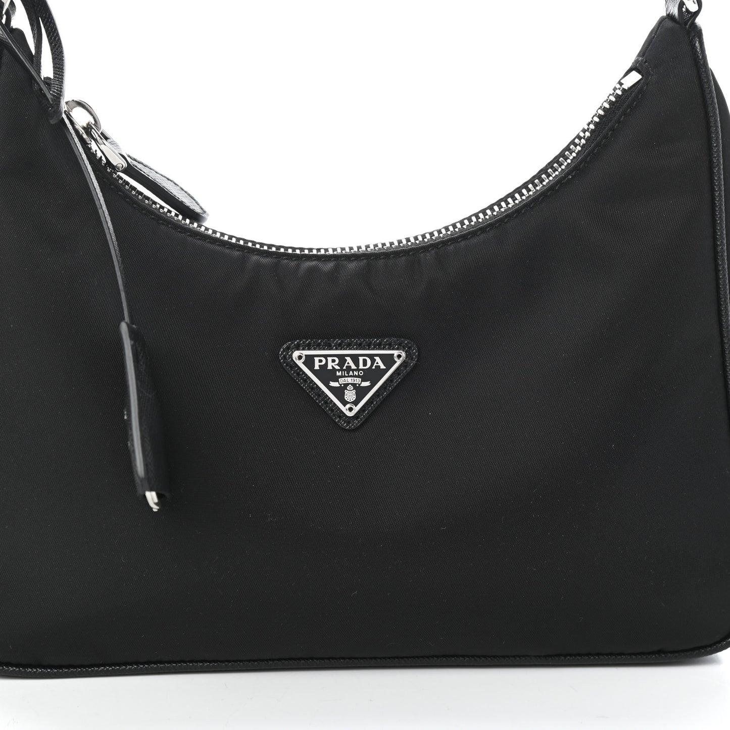 Tessuto Nylon Saffiano Mini Re-Edition 2005 Bag Black
