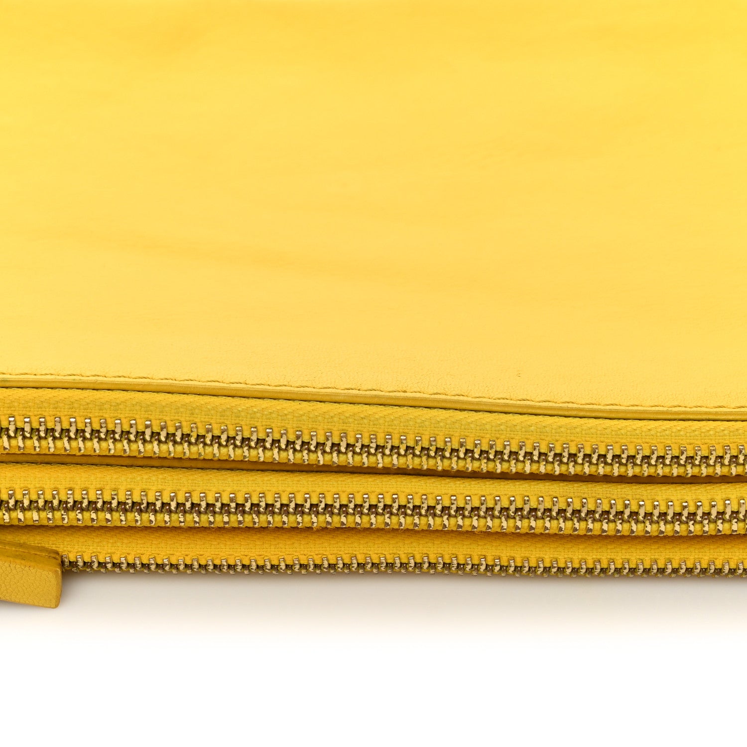 Celine Lambskin Small Trio Crossbody Bag Fluo Yellow 16 of 16