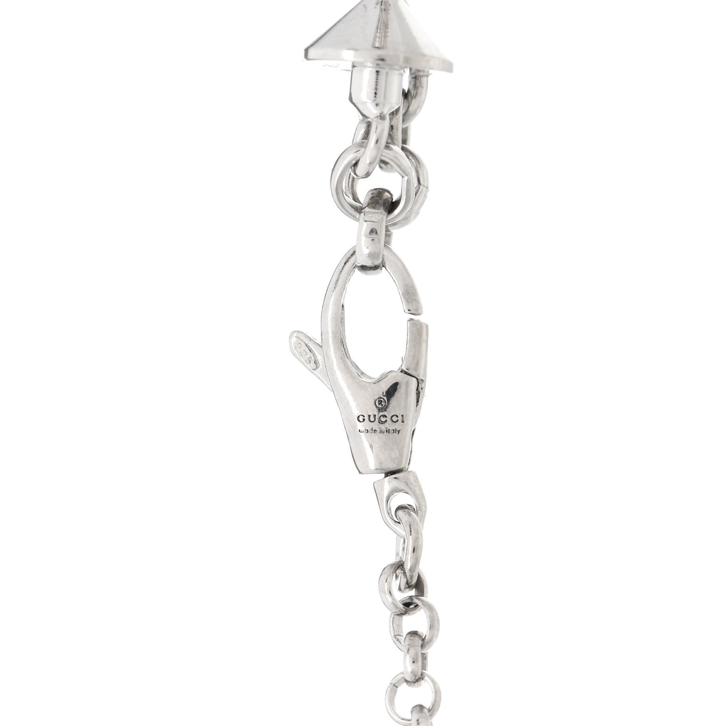 Sterling Silver Black Spinel Enamel Heart Bosco Orso Bracelet