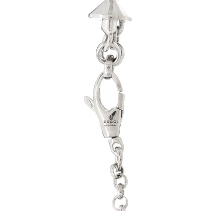 Gucci Sterling Silver Black Spinel Enamel Heart Bosco Orso Bracelet 4 of 4