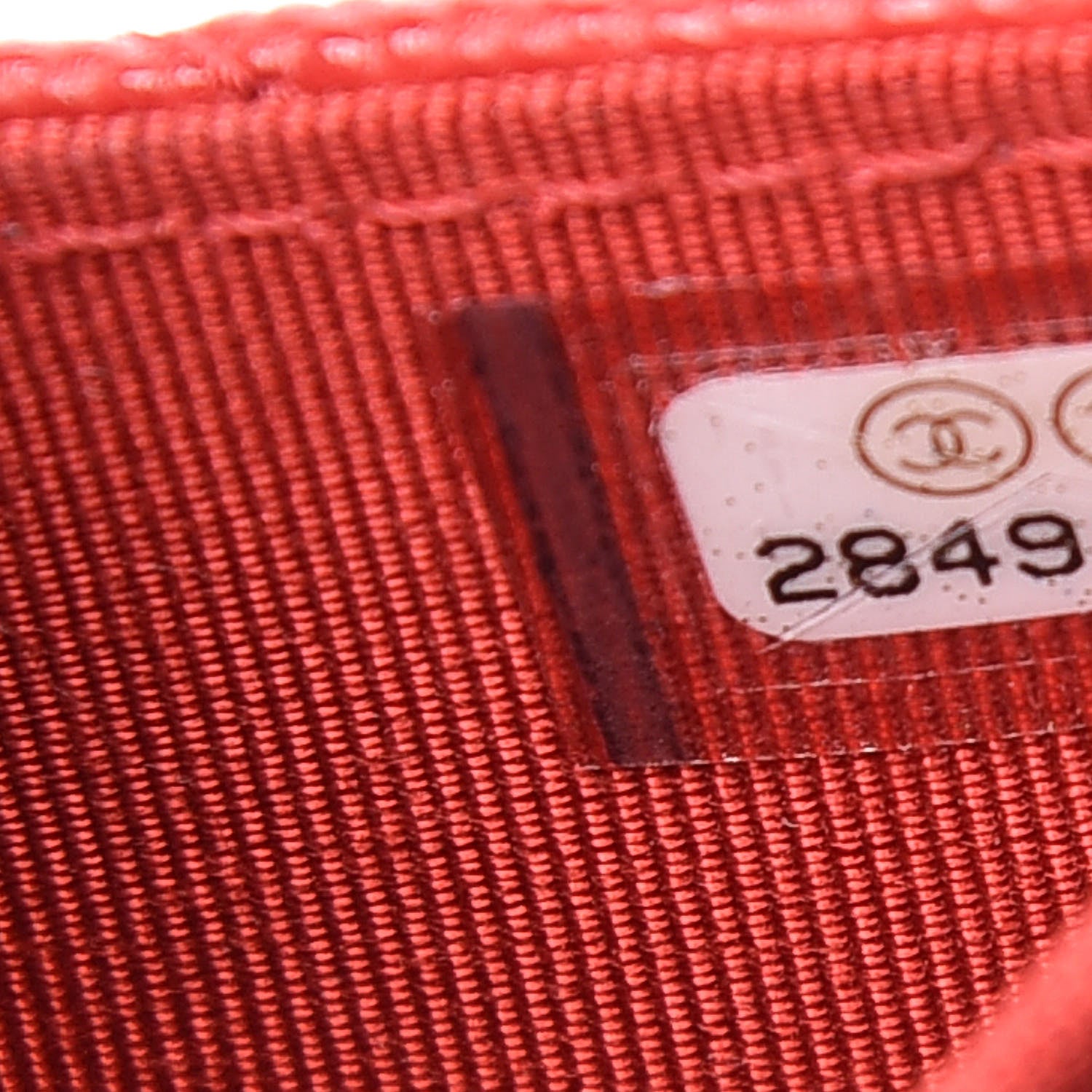 Chanel Caviar Quilted Flap Card Holder On Chain Red 8 of 12