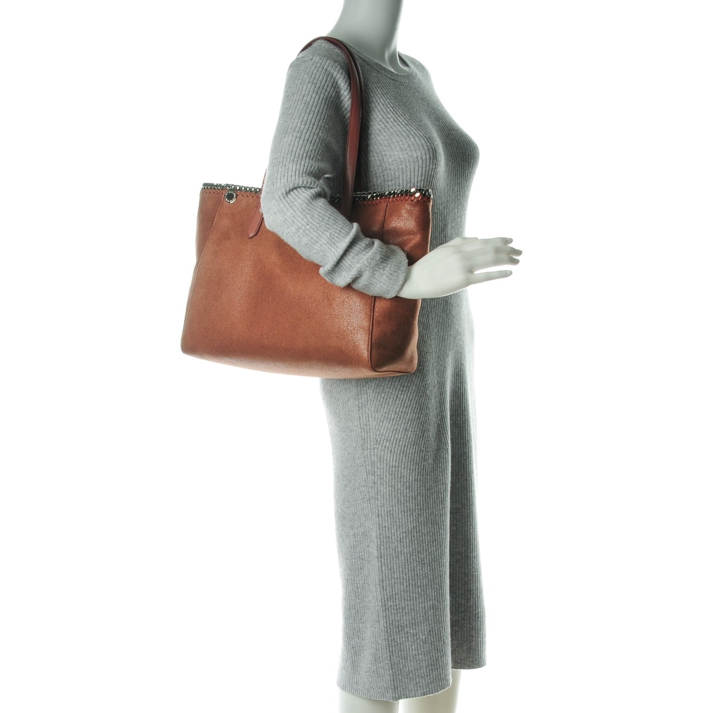 Shaggy Deer Small Falabella East West Tote Maple