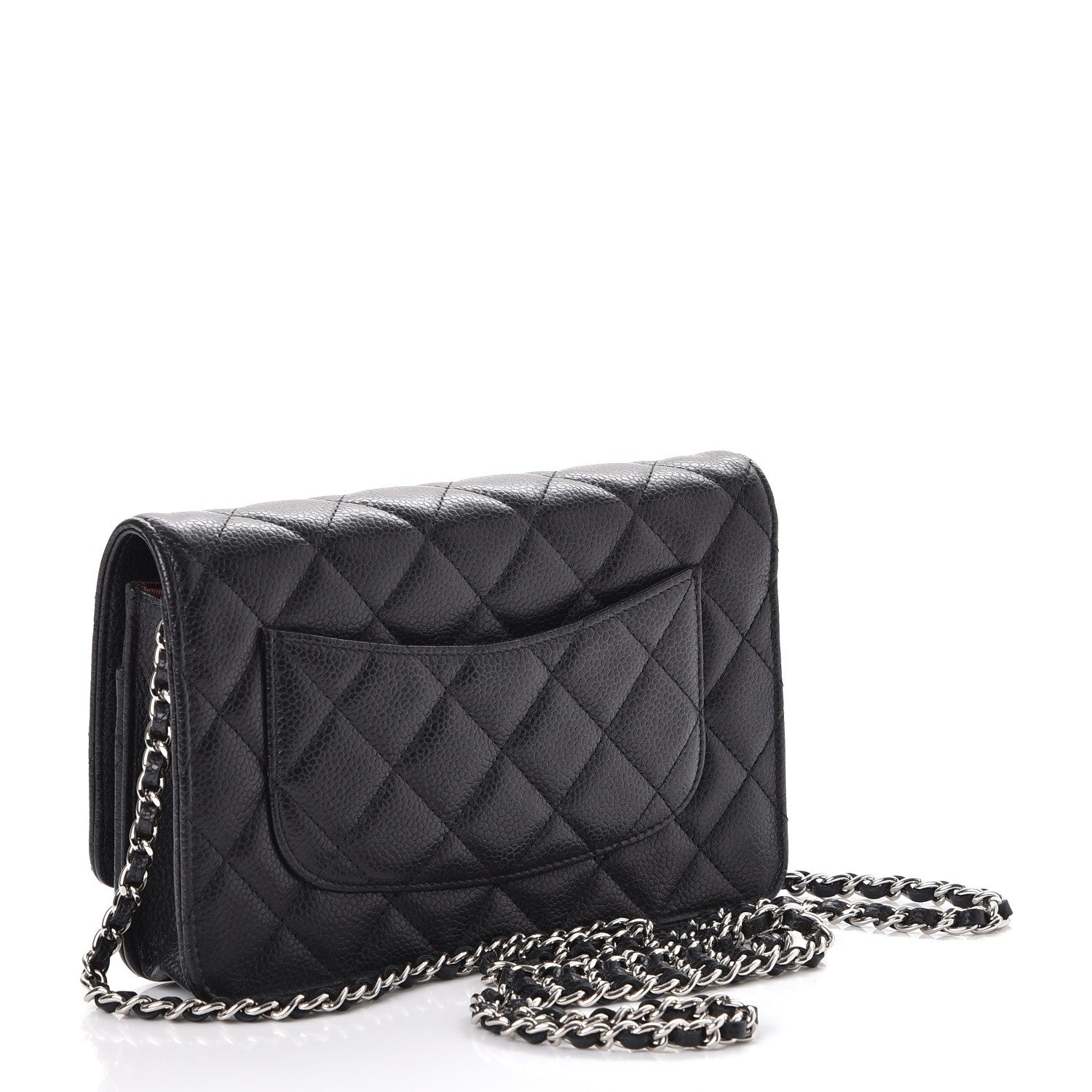 Chanel Caviar Quilted Wallet On Chain WOC Black 3 of 9