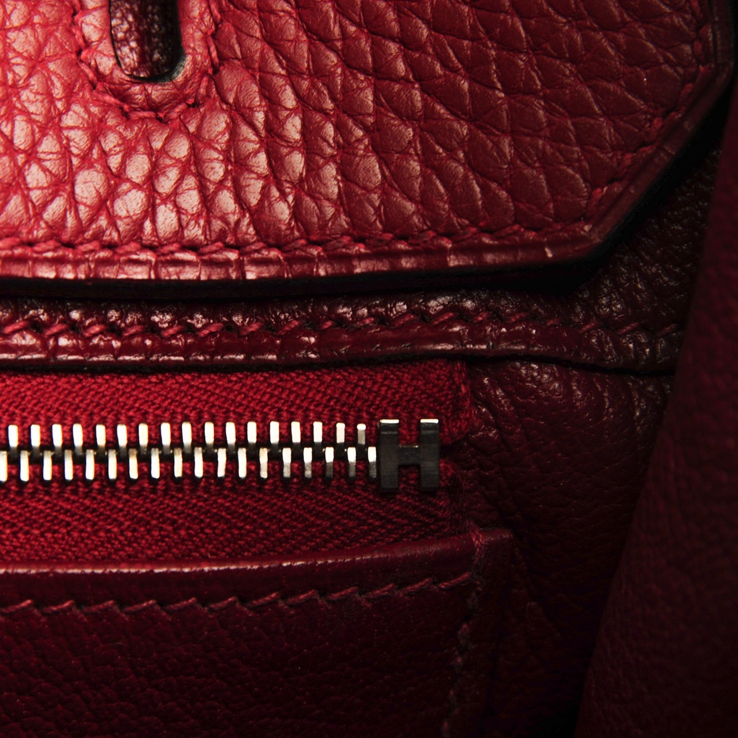 Taurillon Clemence Birkin 35 Rouge H