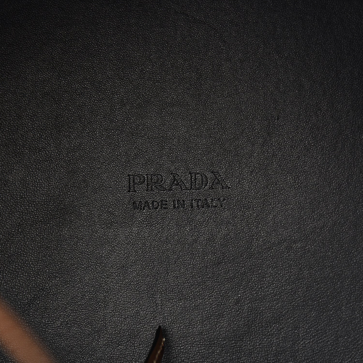 Prada City Calfskin Knotted Rope Bucket Bag Cognac 6 of 9