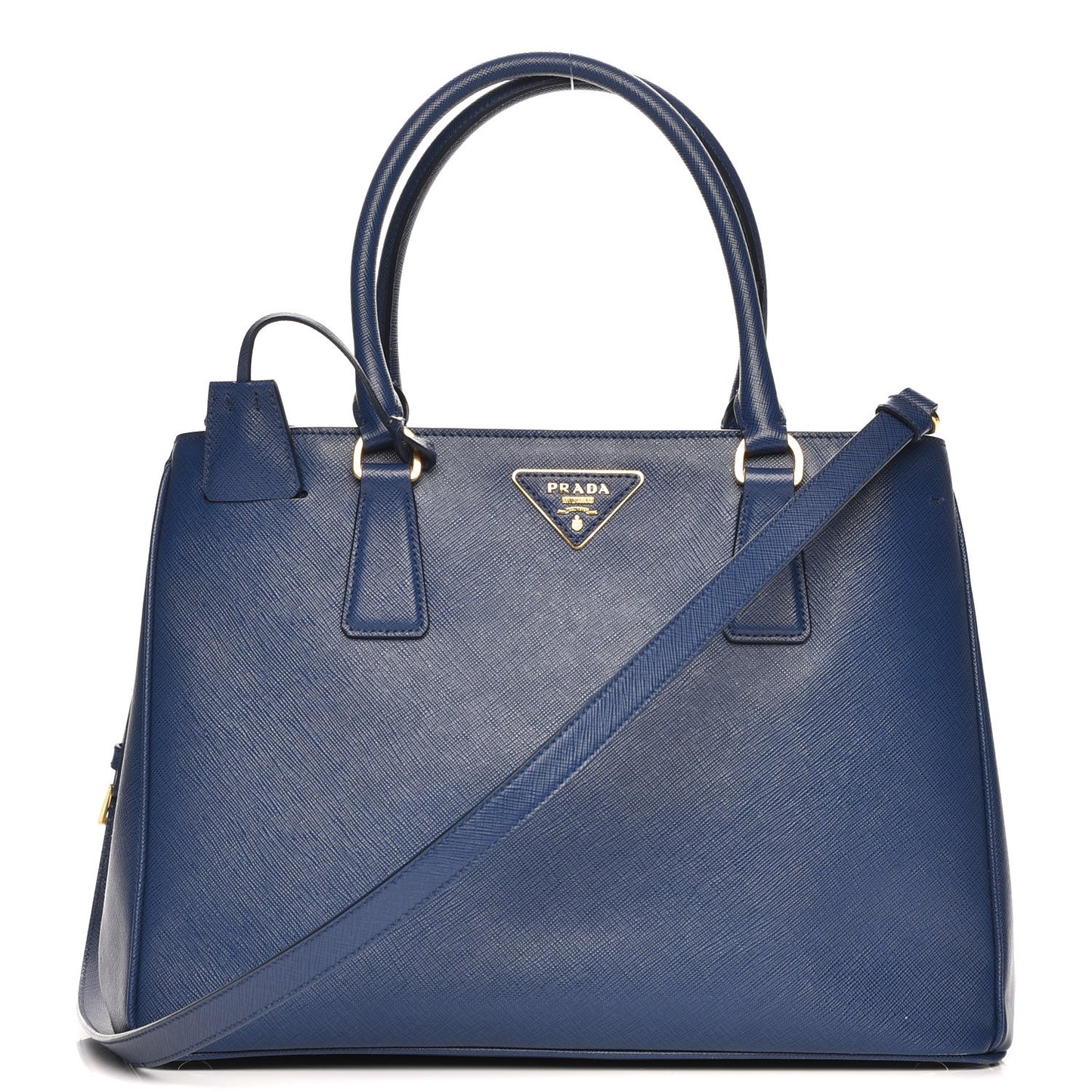 Saffiano Lux Medium Tote Bluette