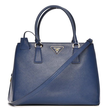 Prada Saffiano Lux Medium Tote Bluette 1 of 15