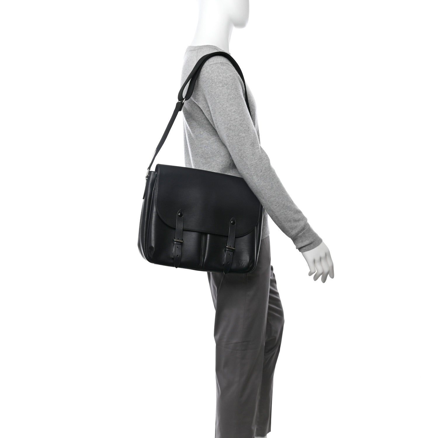 Louis Vuitton Epi Christopher Messenger Black 2 of 10