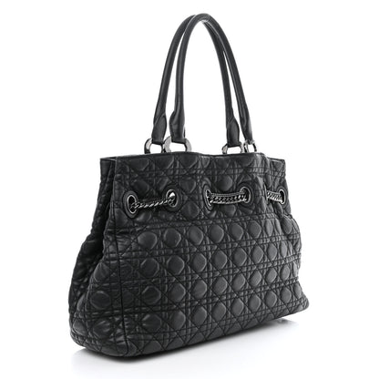 Christian Dior Lambskin Cannage Chri Chri Tote Black 3 of 12