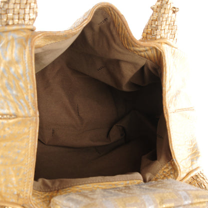 Fendi Nappa Nuvolata Bimetal Spy Oro Argento 5 of 8