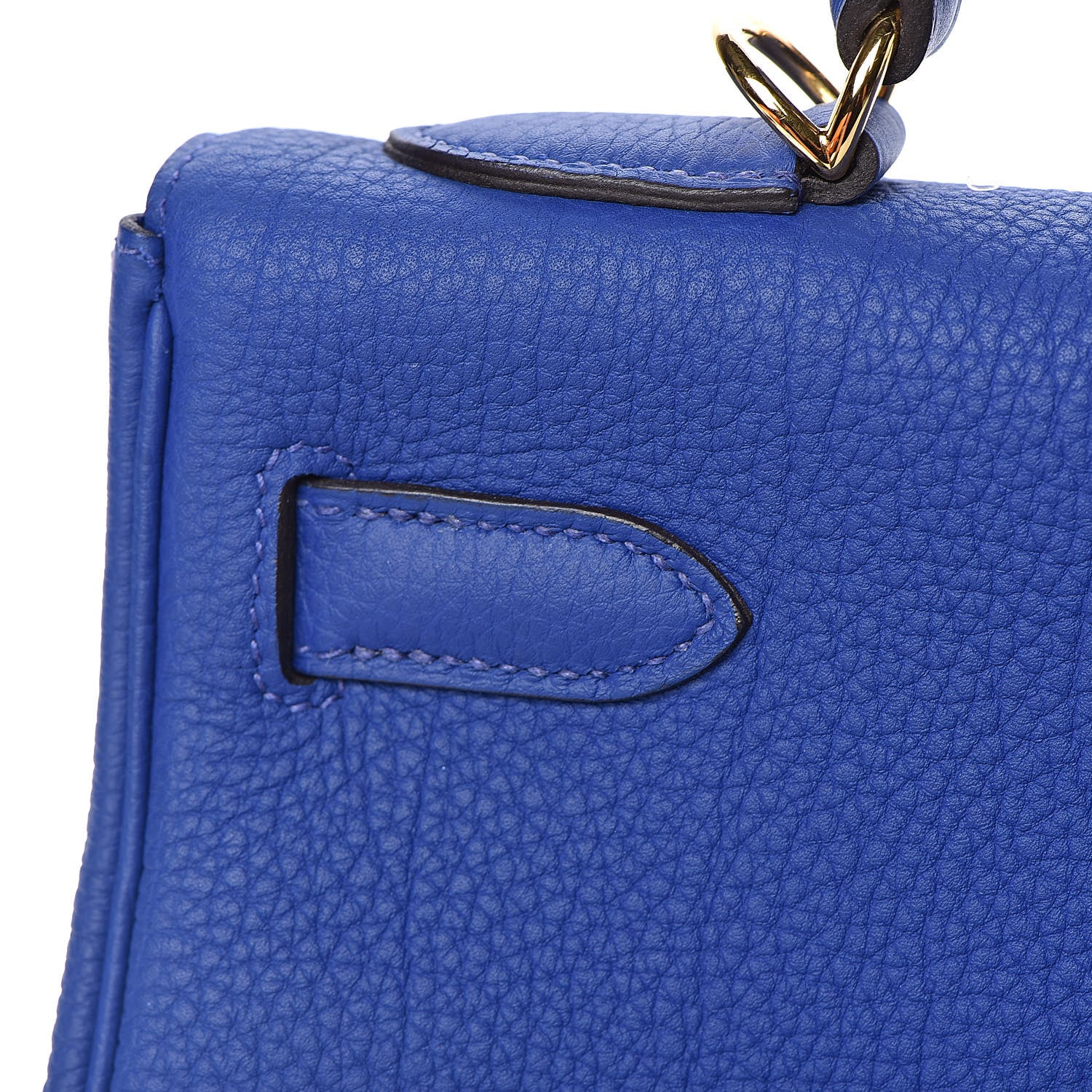Hermes Togo Kelly Retourne 32 Bleu Electrique 19 of 33