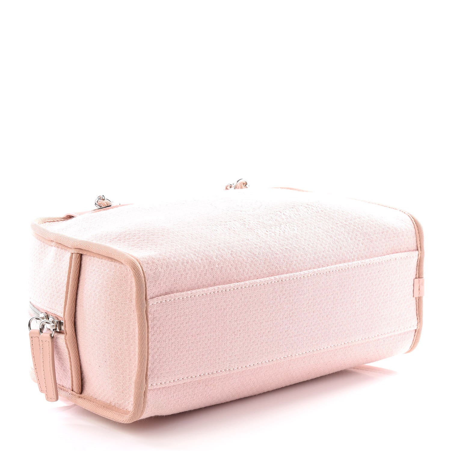 Chanel Canvas Deauville Small Bowling Bag Light Pink 3 of 11