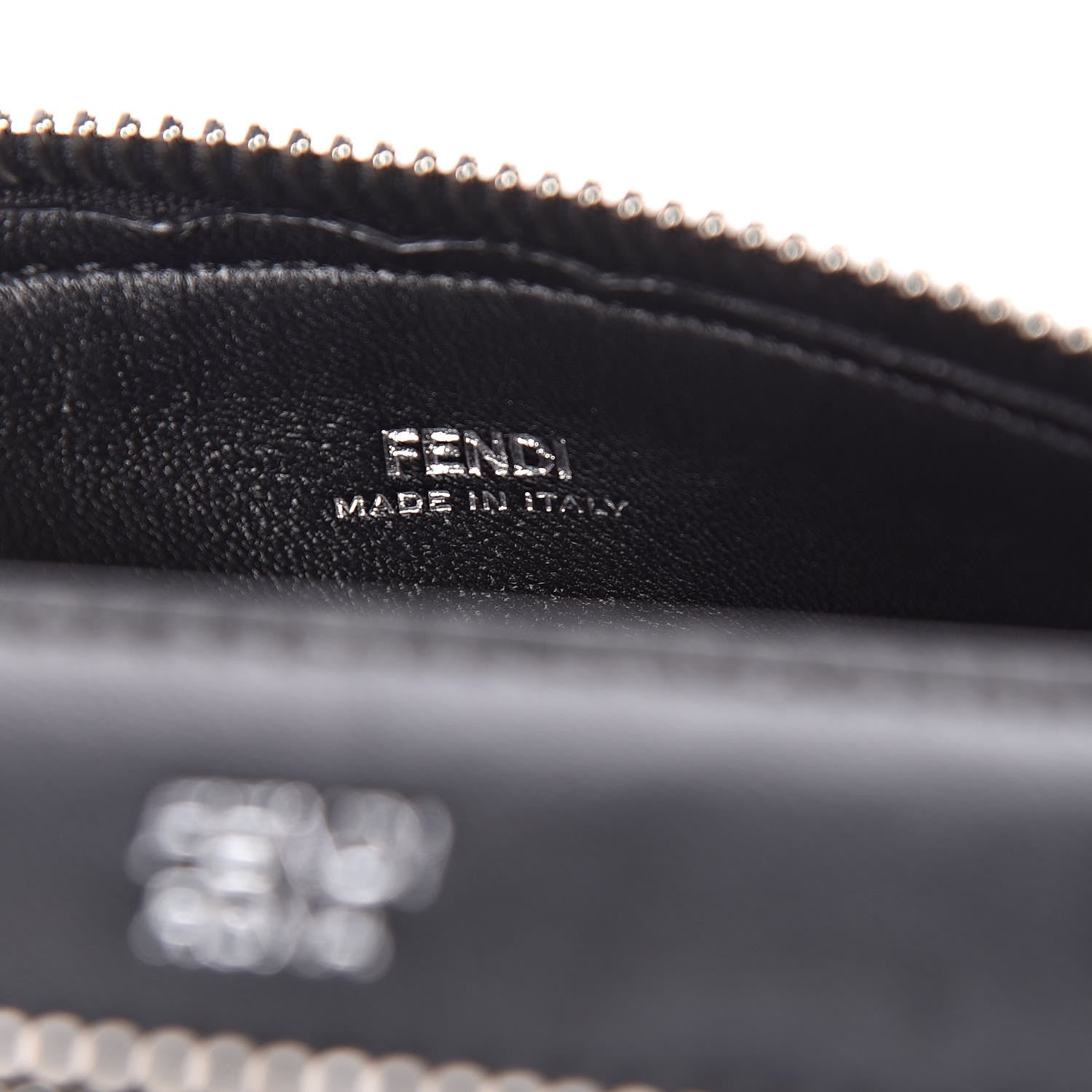 Fendi Shiny Nappa Trapuntata Small DotCom Click Chain Satchel Black 7 of 11