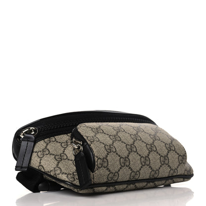 Gucci GG Supreme Monogram Belt Bag Black 4 of 9