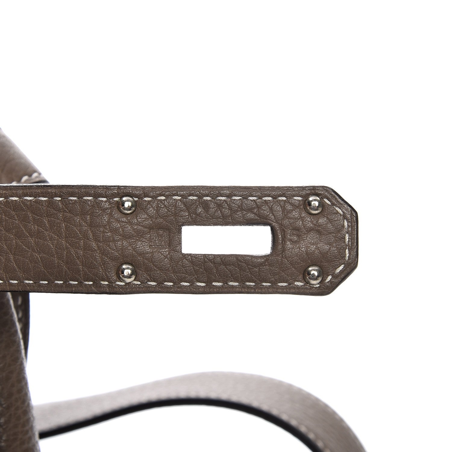 Hermes Taurillon Clemence Jypsiere 34 Etoupe 7 of 12