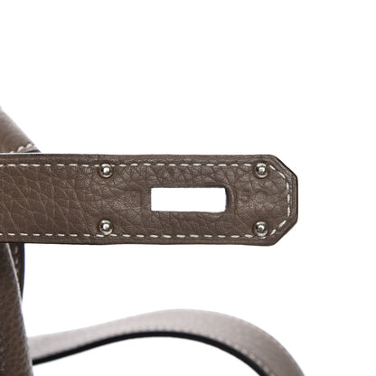 Hermes Taurillon Clemence Jypsiere 34 Etoupe 7 of 12