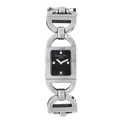 Christian Dior Stainless Steel 19mm Malice Quartz Watch Black 1 of 4