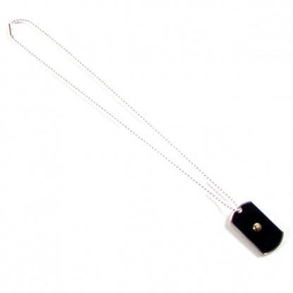 Gucci Stainless Steel 18K Yellow Gold Grammy Award Dog Tag Necklace 1 of 6