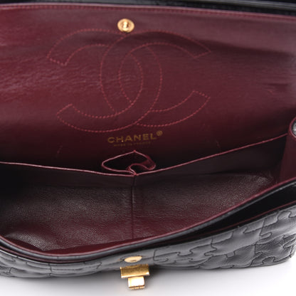 Chanel Crackled Patent Calfskin Puzzle 2.55 Reissue 226 Flap Black 5 of 13