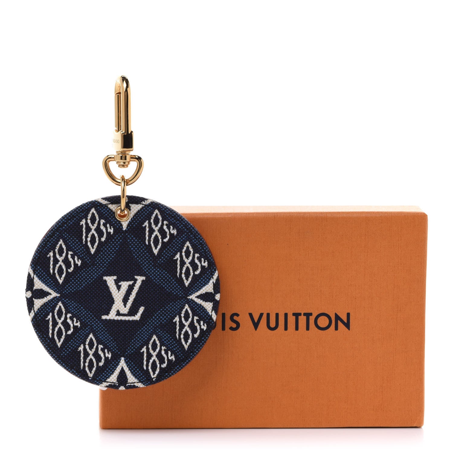 Louis Vuitton Jacquard Since 1854 Bag Charm Key Holder Blue 6 of 6