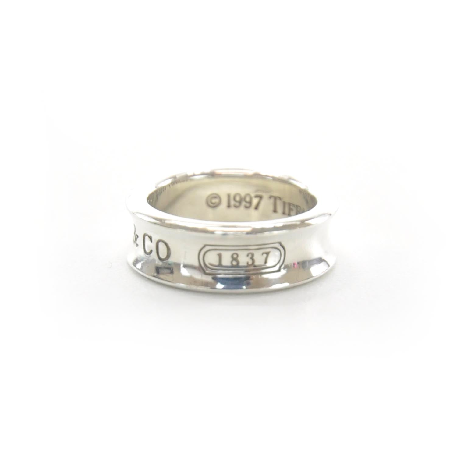 Tiffany Sterling Silver 1837 Ring 6.5 3 of 7