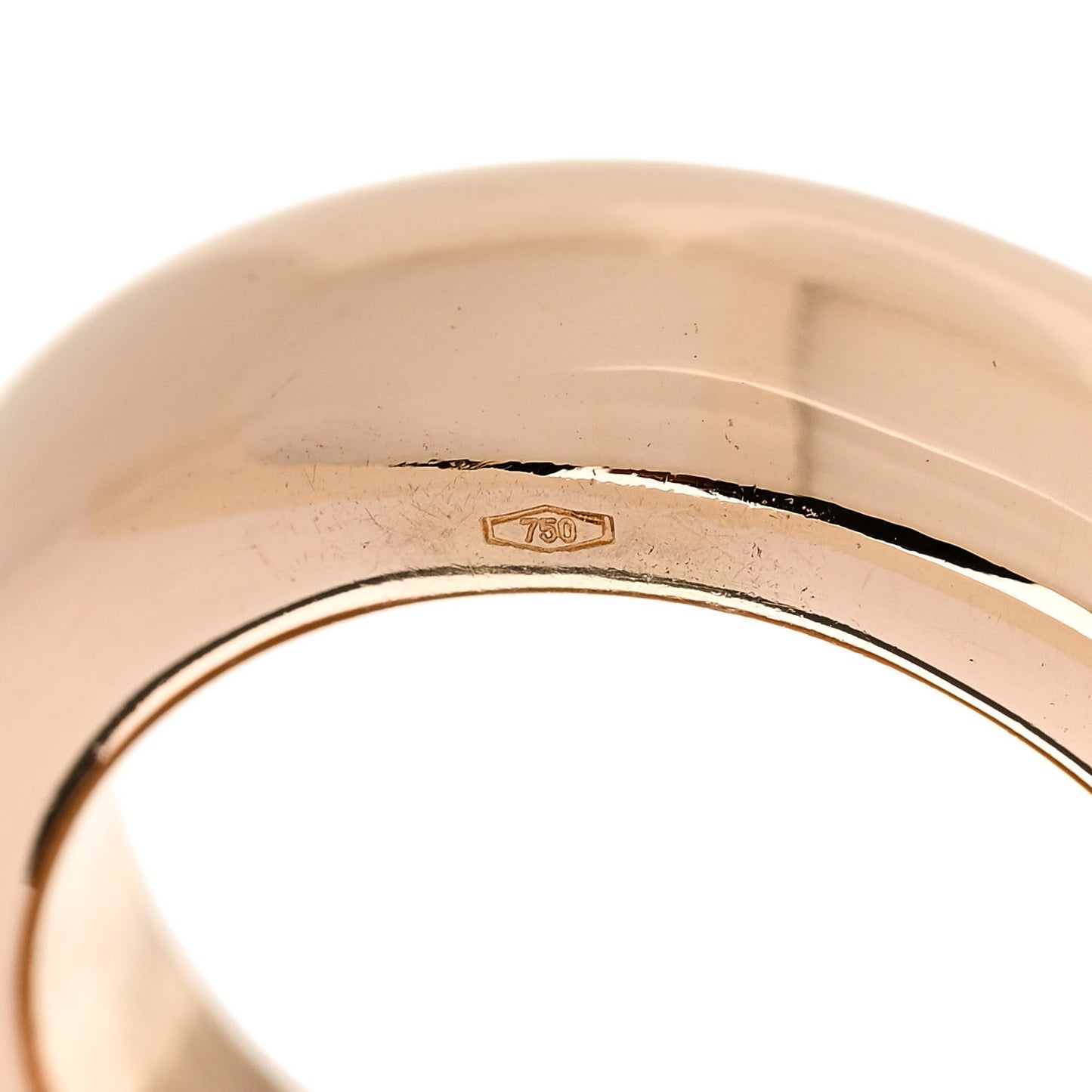 18K Rose Gold Slim Iconica Ring 54 6.75