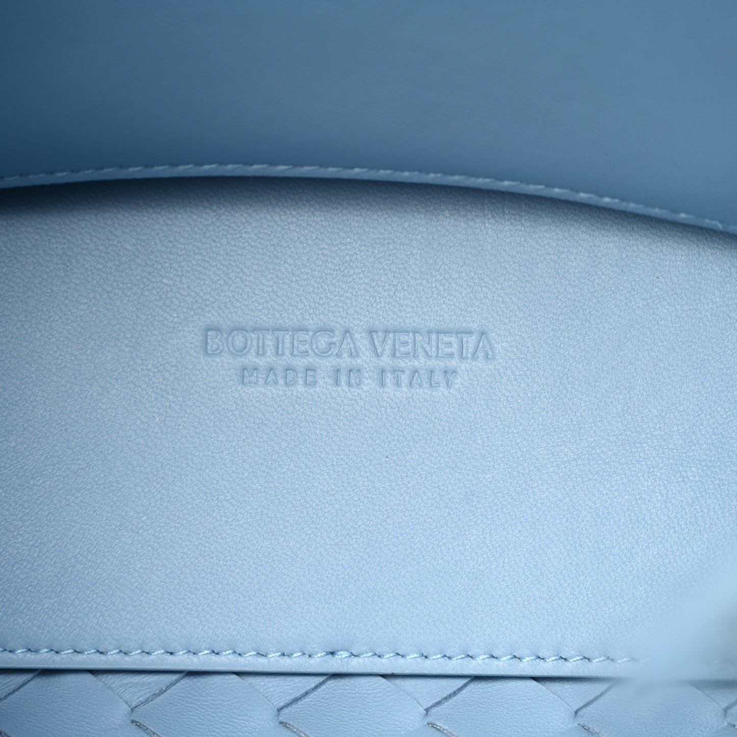 Nappa Intrecciato Small Andiamo Shoulder Bag Ice