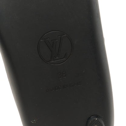 Louis Vuitton Monogram Sunbath Flat Mule Sandals 38 Black 9 of 11