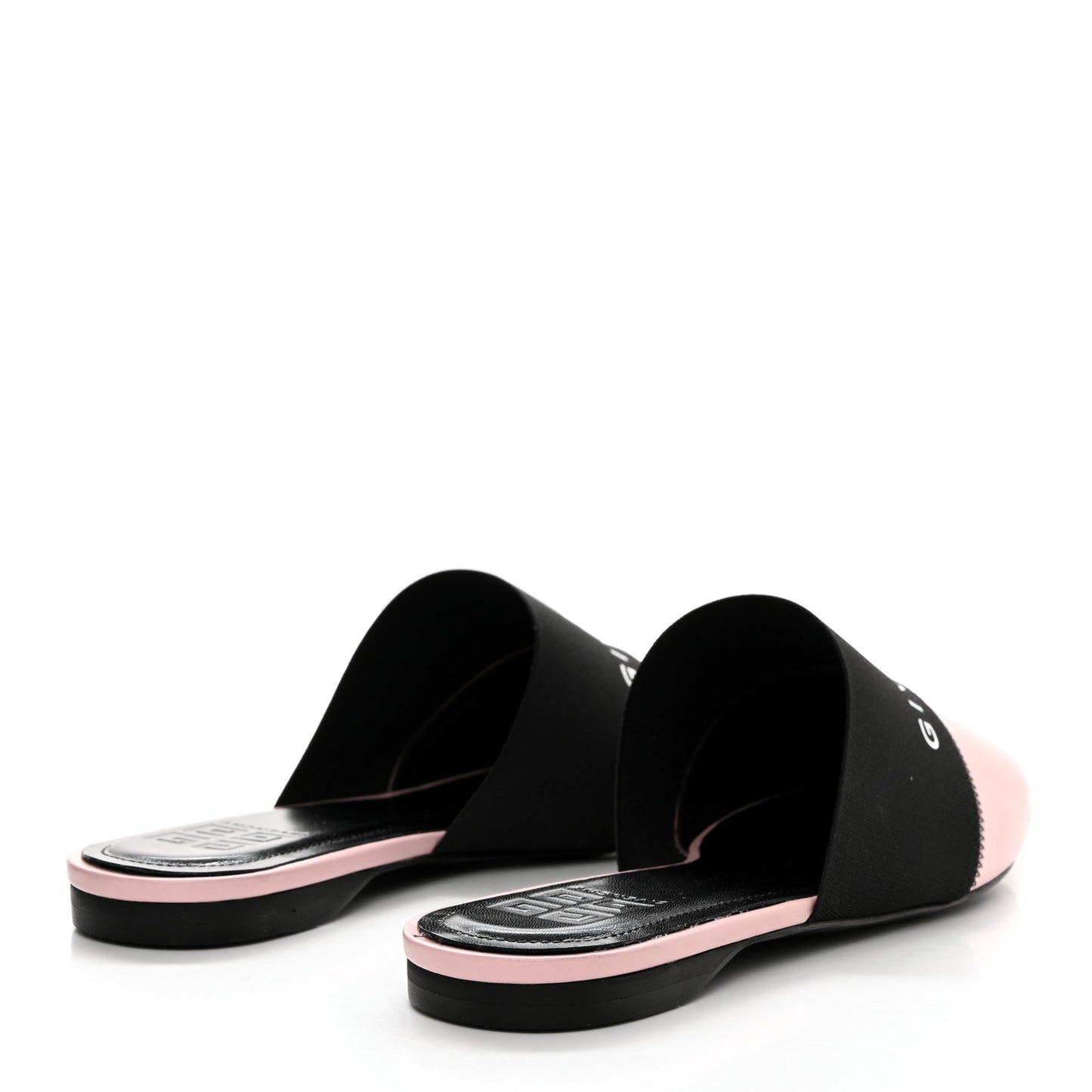 Calfskin Bedford Logo Mule Slides 39 Pink
