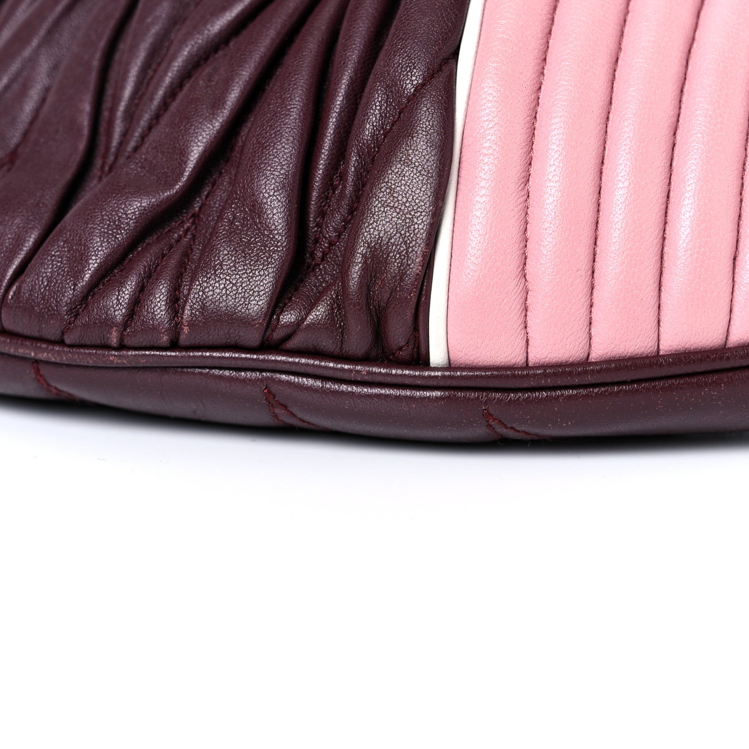 Miu Miu Nappa Matelasse Belt Bag Granato Rosa 8 of 19