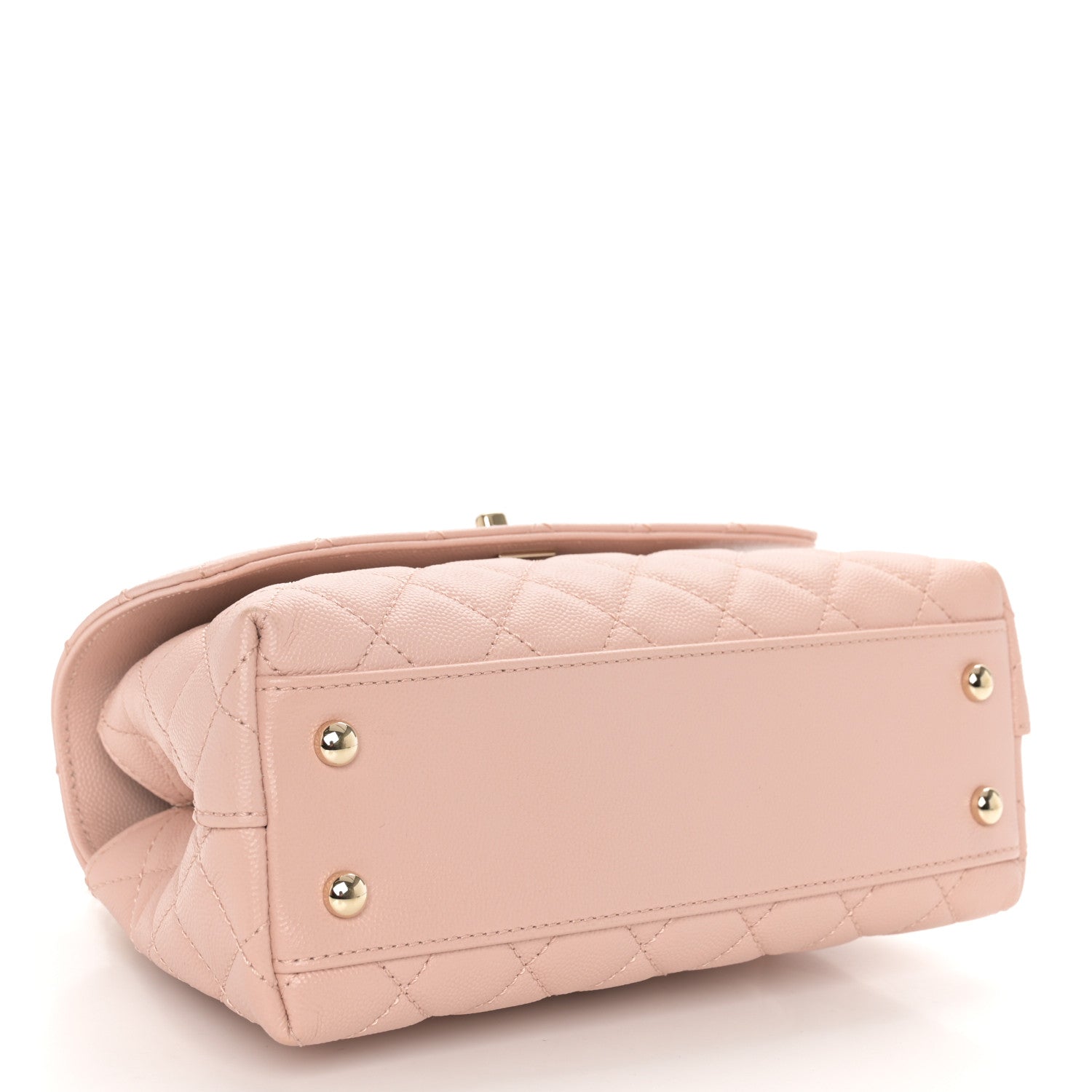 Chanel Caviar Quilted Mini Coco Handle Flap Light Pink 4 of 11