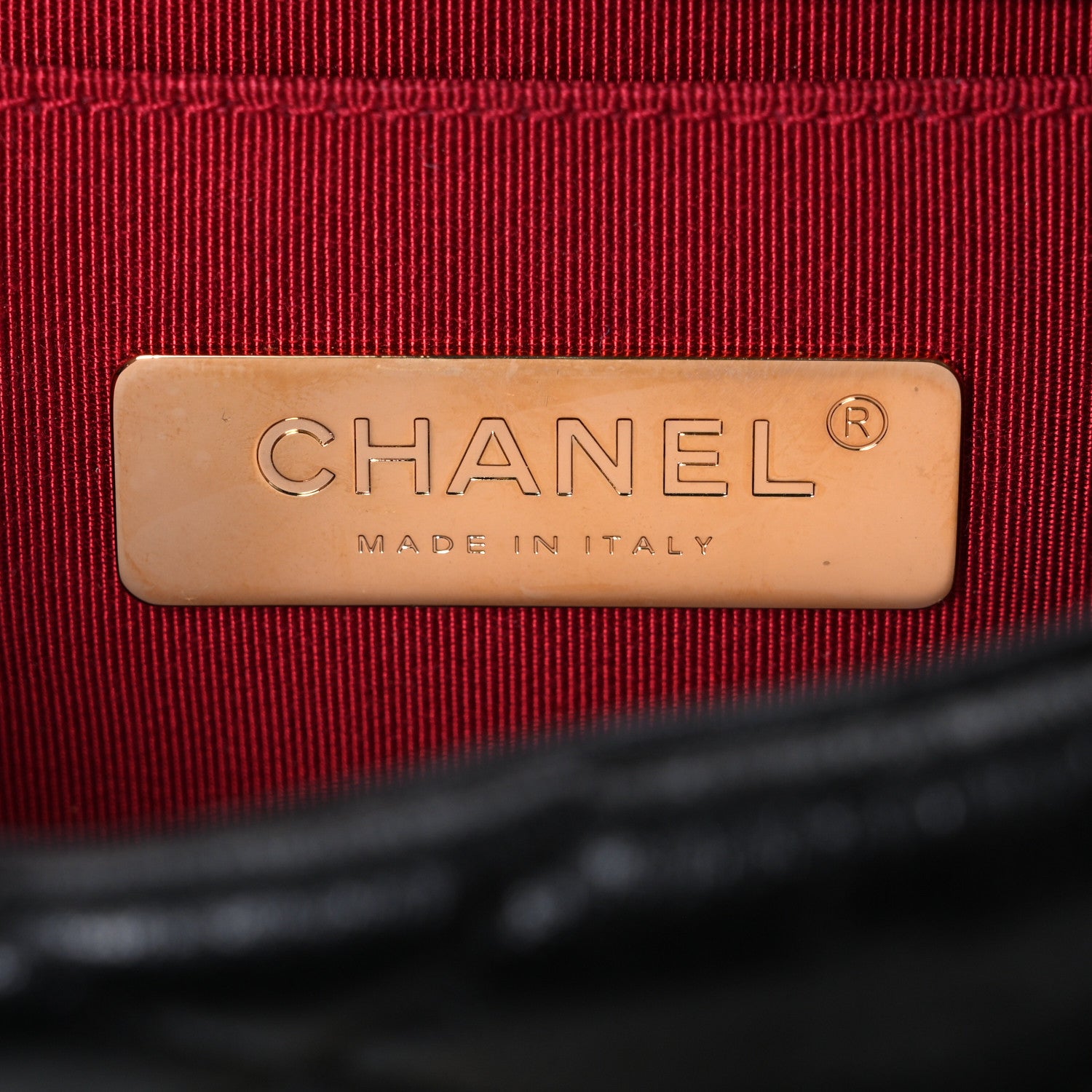 Chanel Goatskin Quilted Chanel 19 Waist Bag Black 6 of 10
