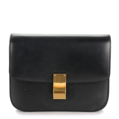 Celine Box Calfskin Medium Classic Box Flap Bag Black 1 of 7