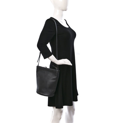 Mansur Gavriel Pebbled Calfskin Zip Bucket Bag Aglio 2 of 9