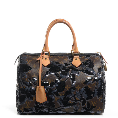 Louis Vuitton Monogram Fleur De Jais Sequins Speedy 30 1 of 8