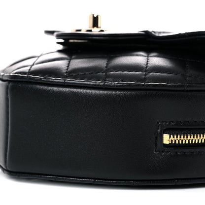 Chanel Lambskin Quilted CC In Love Heart Bag Black 6 of 10