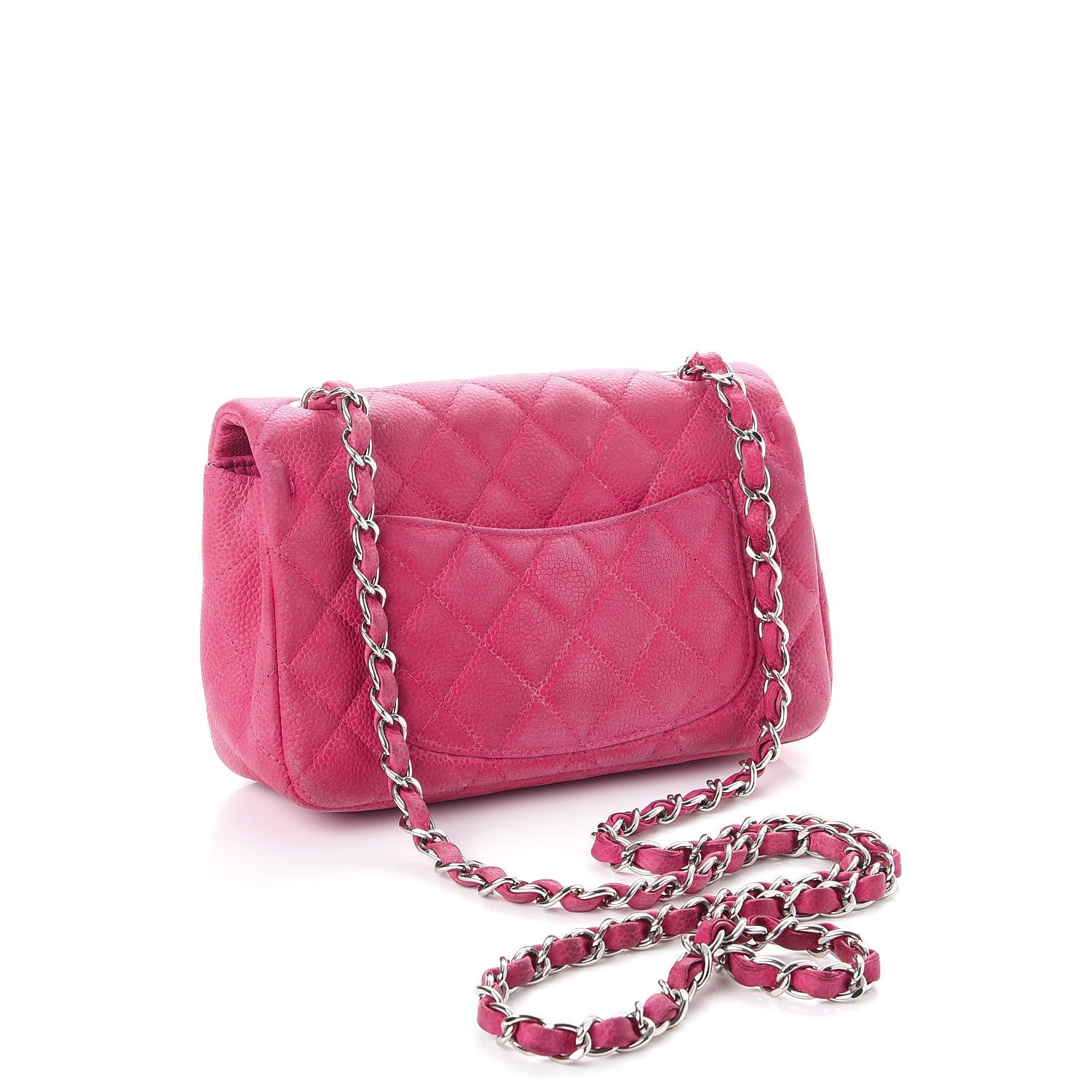 Chanel Iridescent Caviar Quilted Mini Rectangular Flap Pink 4 of 17