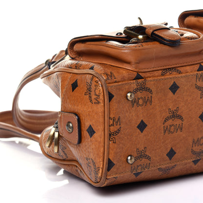 MCM Visetos Satchel Cognac 8 of 12