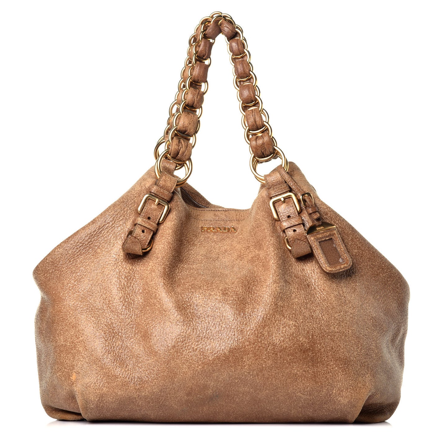 Cervo Lux Chain Bag Tan