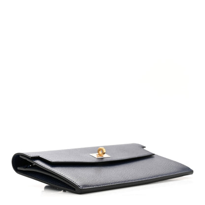 Hermes Chevre Chamkila Kelly Pocket Long Wallet Bleu Indigo 4 of 8
