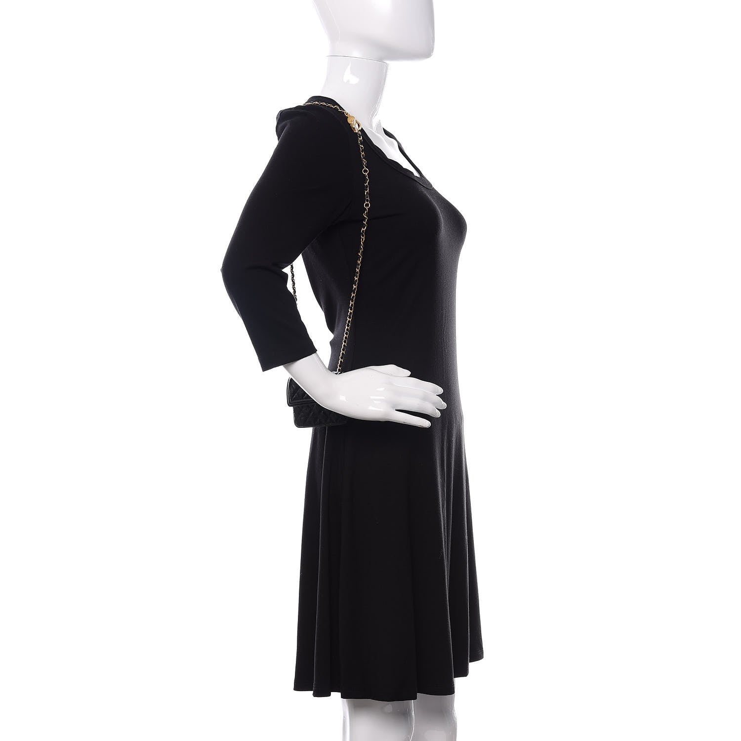 Chanel Shiny Aged Calfskin Quilted Waist Belt Bag Black 3 of 12