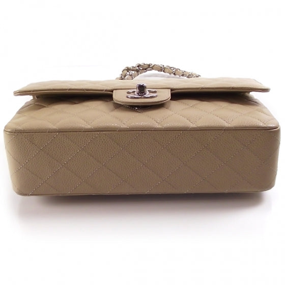 Chanel Caviar Quilted Medium Double Flap Beige 4 of 10