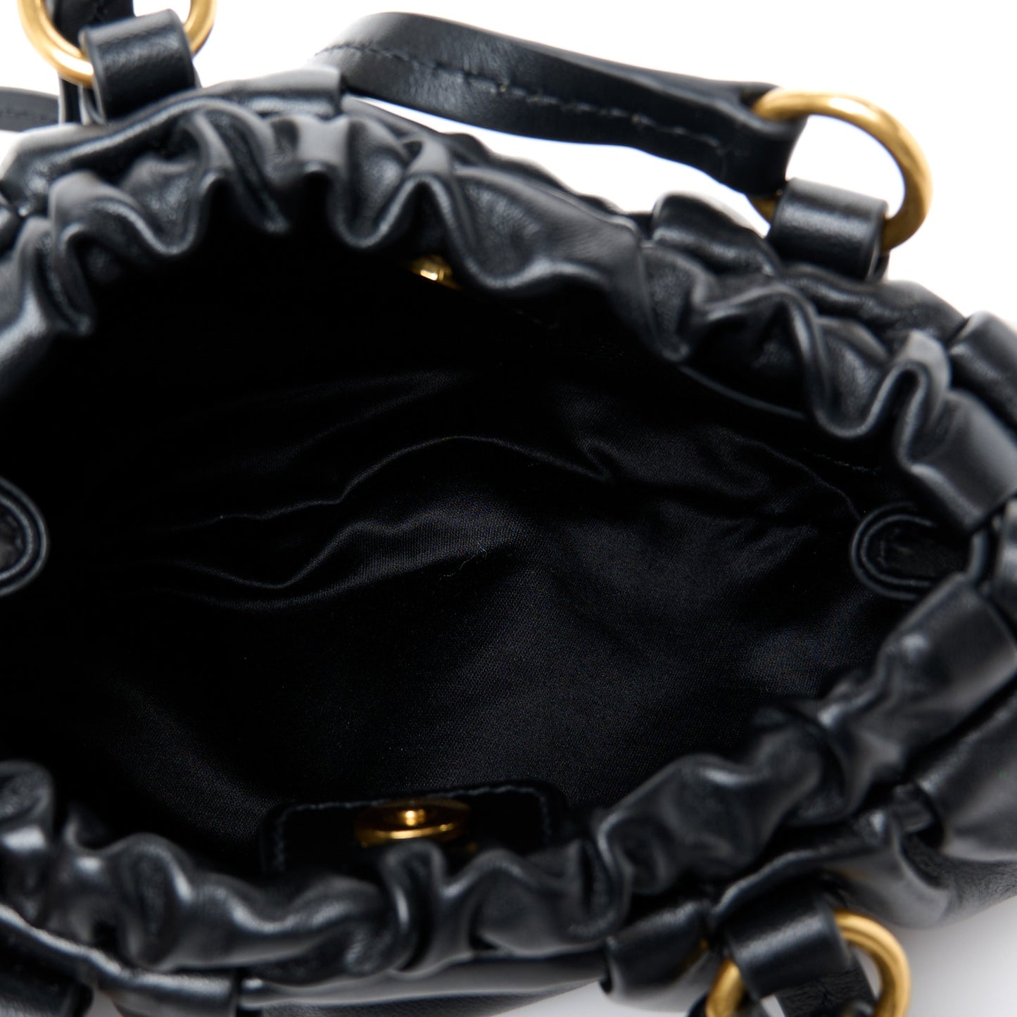 Nappa Mini Joie Shoulder Bag Black