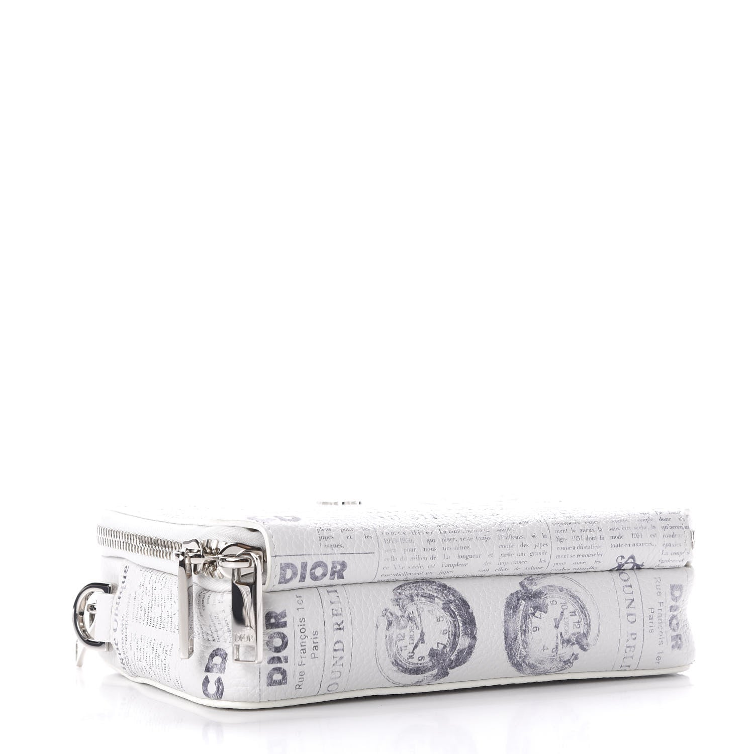 Christian Dior X DANIEL ARSHAM Grained Calfskin Newspaper Messenger White 4 of 11